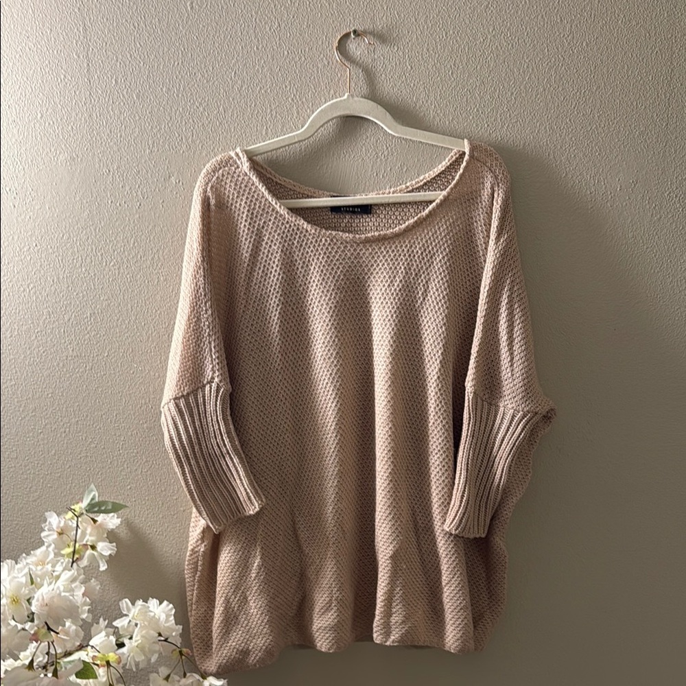 Oversized Blush Pink Sweater